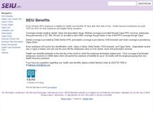 Tablet Screenshot of benefits.seiu.org